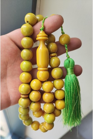 Katalin Yeşil-sarı Küre Model Tesbih