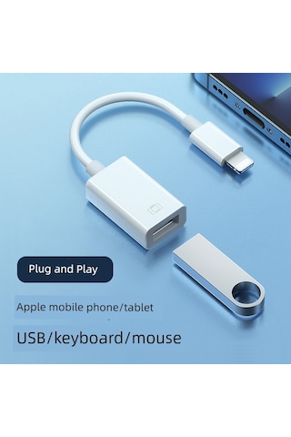 Mini Siyah Lightning Usb Otg Adaptör Kablo Um34826-4 Yurt Dışından