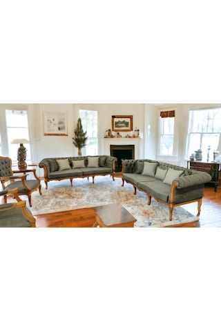 Avangard İtalyan Chester Koltuk Takımı Yeşil