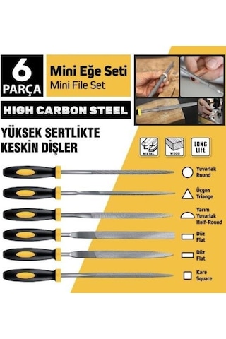 Sgs 6 Parça Mini Eğe Seti 5x180mm