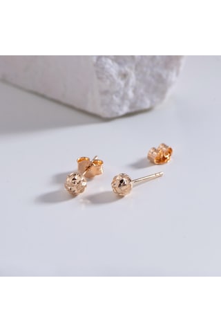 14 Ayar 5 Mm Altın Top Küpe 1,10 Gr-5981 51494720