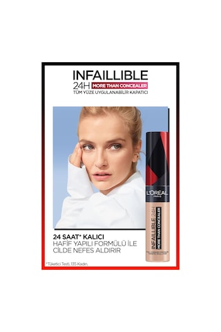 L'Oreal Paris Infaillible Tüm Yüze Uygulanabilir Kapatıcı 326 Vanilla 11 ML