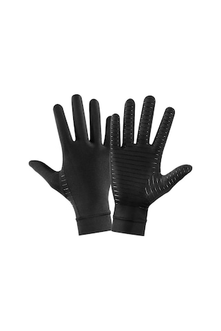 Happychildhood Artrit Sıkıştırma Eldivenleri Kadın Erkek El Ağrısını Giderir Yazma Için Eldiven Eklemler Için Destek Günlük Destek S Siyah