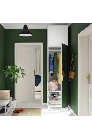 Ikea Beyaz Şık Kapaklı Gardırop 60x57x251 Cm
