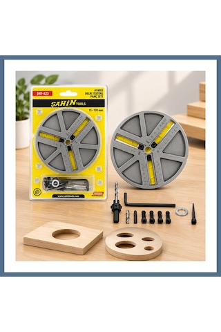 Buradabulabilirsin Ayarlı Delik Testere Panç Seti 45-130mm Bbz