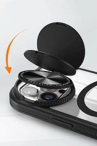 Newface Apple iPhone Uyumlu 14 Pro Max Kılıf Teleskop Lens Magsafe Silikon Kapak - Semeglbl - 65 Derin Mor