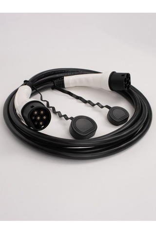 Gobo Energy Elektrikli Araç Şarj Kablosu 5 Metre 22kw Tip 2 - Trifaze Siyah 32a