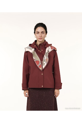 Yargıcı Regular Kapüşonlu Yaka Uzun Kol Yağmurluk 26kkym5012x 016 Bordo