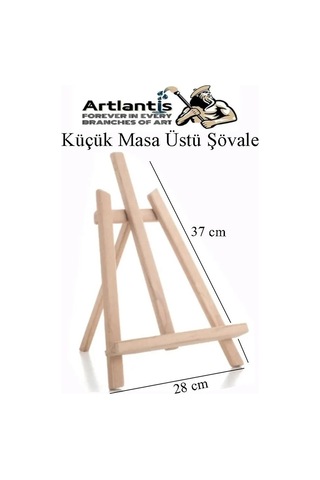 Mini Şövale 25x35 2 Li Tuval Fanart 12 Renk Akrilik Boya Başlangıç Seti Fırça Palet Ponpon Su Kabı Masaüstü Sanatsal