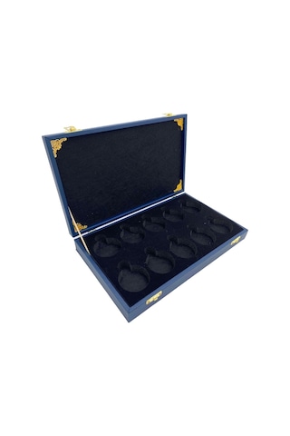 Cep Saati Koleksiyon Kutusu 10 Lu Deri Lacivert