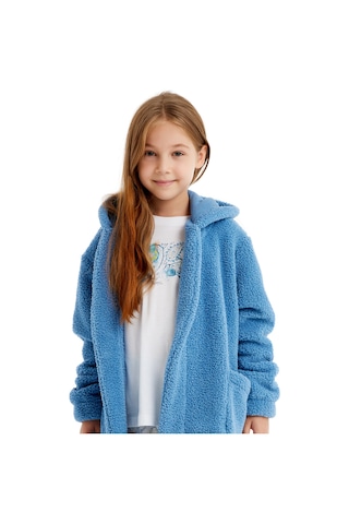 Kız Çocuk Polar Sabahlık 51639 - Mavi