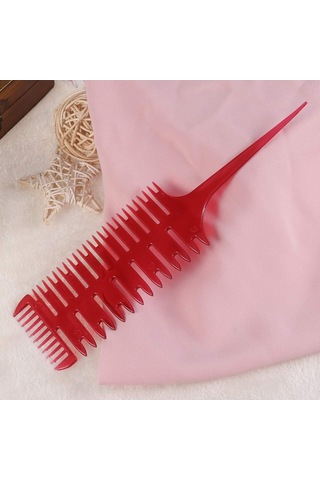 Kırmızı Saç Boyama İçin Çift Taraflı Vurgu Tarağı