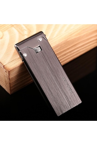 Çelik Depolu Promise Slim Çakmak Gümüş Grisi