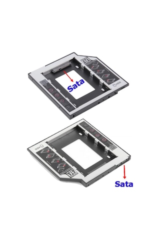 Ssd Caddy 12.7 Mm Dvd To Ssd Kızak 2 Hdd Bağlama