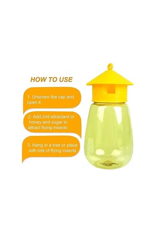 Ruicoo Meyve Sinek Tuzağı Plastik 20x10 Cm - 4 Adet Sinek Yakalama Aleti