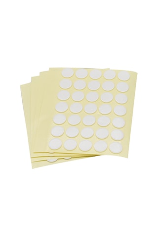 Sones 10 Adet/sayfa 60x0.8mm Yuvarlak Şeffaf Çift Taraflı Yapışkan Bant Su Geçirmez İz Bırakmayan Akrilik Yapıştırıcı