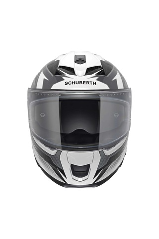 Schuberth S3 Thunder Kapalı Motosiklet Kaskı Siyah Beyaz