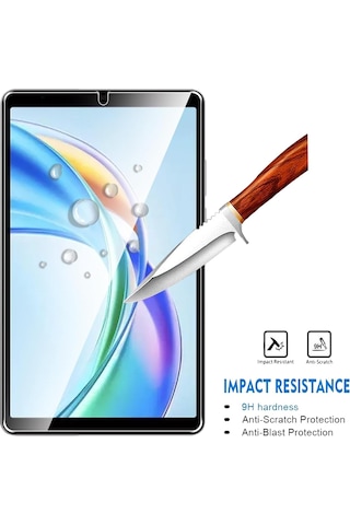 Honor Pad X7 8.7 Inç İle Uyumlu Kırılmaz Tablet Temperli Cam Ekran Koruyucu