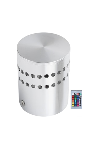 Shineyee Rgb Renkli 3w Led Spiral Duvar Lambası, 24 Tuşlu Kumanda, Aluminium Gövde, Ev/bar Dekorasyonu, Ac 85-265v Diğer