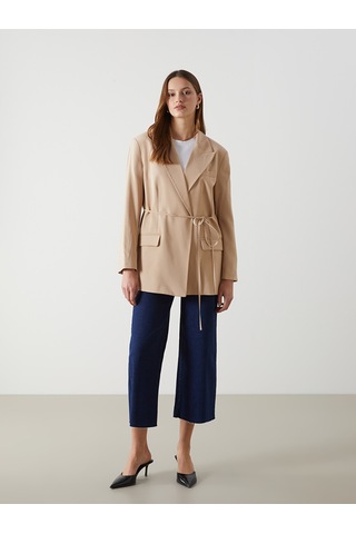 Lcw Modest Bej Kadın Blazer Ceket