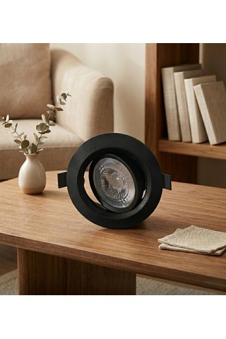 1 Adet Cata Ct 5200 Lal Siyah Kasa 7w Sıva Altı Led Spot Beyaz Işık 6400k çok renkli