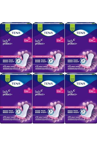 Tena Lady Protect Mesane Pedi Maxi Night Geceye Özel 72 Adet