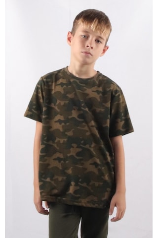 Alexandergardi Alexandergardı Kamuflaj Desenli Çocuk T-shirt C23-906 00 001