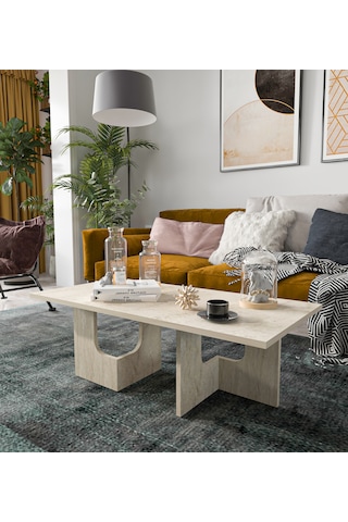 Terni Çok Amaçlı Orta Sehpa Bohem Traverten 104 Cm