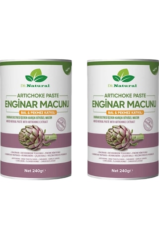 Dr. Natural Enginar Macunu Pekmez ve Bal Katkılı Bitkisel Macun 2 x 240 G