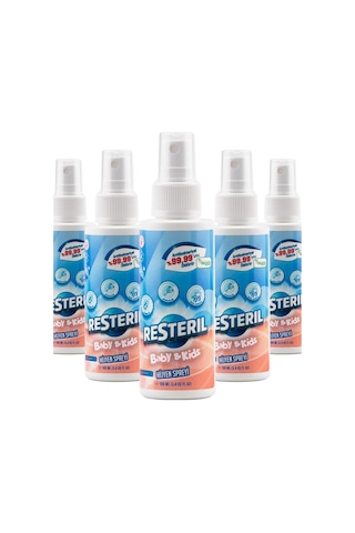 Resteril Alkolsüz Bebek Çocuk Alanı Dezenfektan Hijyen Spreyi 500 ML