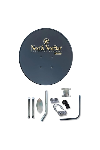 70 Cm Çanak Anten Siyah Full Set + Tekli Lnb + 10 M Kablo