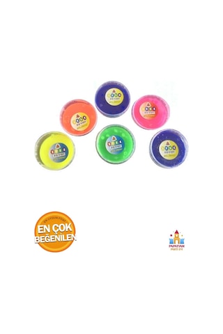 Büyük Boy Baba Slime - 6'lı Set Sarı