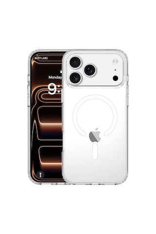 Buff Apple iPhone Uyumlu 18 Pro Max/17 Pro Max Magsafe Air Hybrid Kılıf Şeffaf
