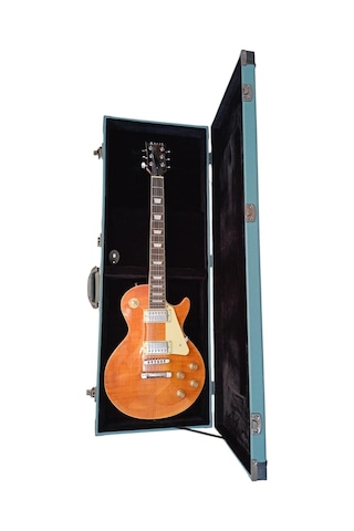 Rainbow Ras-re-gr Elektro Gitar Hardcase Guitar Case Suni Deri Kaplama