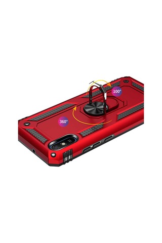 Xiaomi Redmi 9A Kılıf Zore Vega Kapak-Siyah