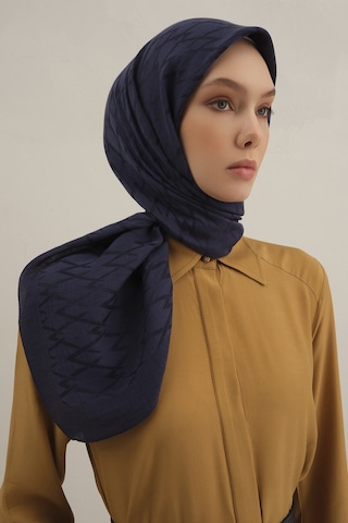 Armine Lacivert Lyocell Eşarp 02 Lacivert