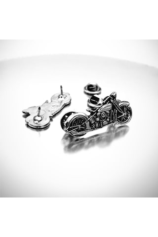 Chopper Motorcu Rozet Gümüş
