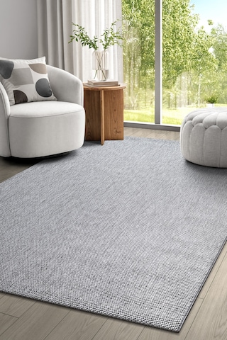 Elit Premium Sisal Jut Halı 1016 - Antrasit Hasır Dokuma Gri-krem Gri - Krem
