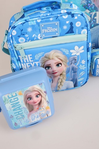X Dekomus Lisanslı "ıce Queen Collection" Elsa Frozen Okul,kalem Ve Beslenme Çantası,beslenme Kabı,500 Ml Matara Seti Altın