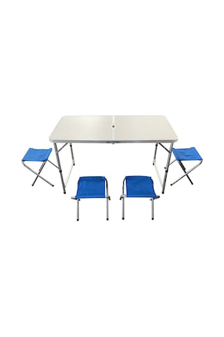 Koçtaş Basic 4 Tabureli Kamp Seti Çok Renkli