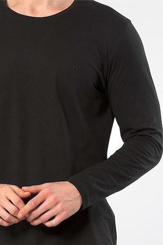 Cacharel Erkek Bisiklet Yaka Uzun Kollu Modal Pijama Takım 2244/siyah Siyah