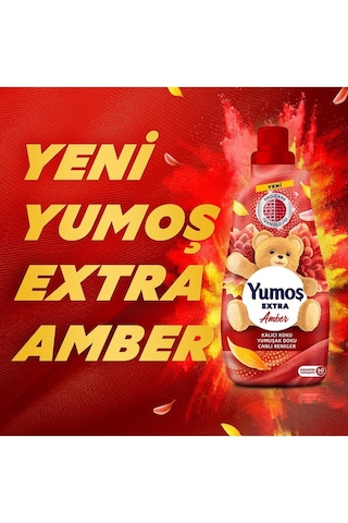 Yumoş Extra Konsantre Çamaşır Yumuşatıcısı Amber 1440 Ml 60 Yıkama 3 Adet
