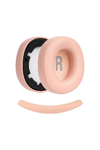 Novstrap Jbl Tune 700bt 710bt 720bt 750btnc 760nc 770nc İle Uyumlu Yedek Kulaklık Pedi Süngeri + Kafa Bandı Seti Pembe Açık
