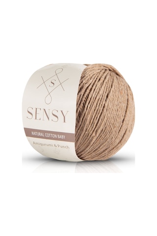 Sensy Premium Amigurumi Ipi Punch Panç Baby Soft Cotton 50 Gr Örgü Ip Vizon