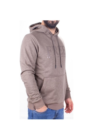 Twister 1930 Oliv Kapüşonlu Erkek Sweatshirt Yağ Yeşili