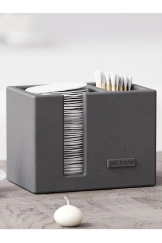Getknow Home Beton Pamuklu Diskler İçin Kap 269943197 Siyah