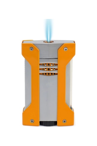 Conquistador Tek Torch Pürmüz Turuncu Gümüş Defi Extreme Dizayn Metal Puro Çakmağı Cnq-022