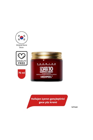 Medipeel Collagen Super 10 Sleeping Cream Kolajenli Gece Kremi M0035