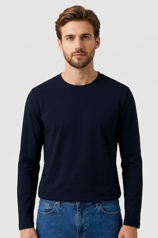 Tommy Life Lacivert Standart Fit Basic O Yaka Erkek Sweatshirt - 87997 Lacivert