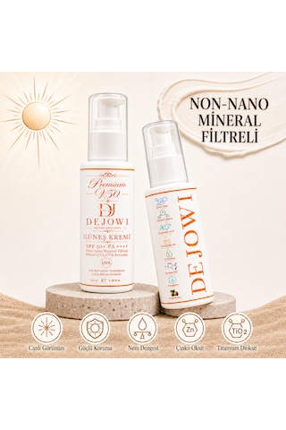 Dejowi V50 Premium Mineral Filtre Destekli Hibrit Uva/uvb Koruma Spf 50+ Pa++++ Güneş Kremi 100ml